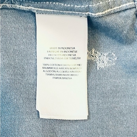 Ralph Lauren casual dress school baby bue Shirt 6 button down pony print cotton - Picture 9 of 11